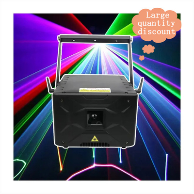 Luz de DJ láser de animación RGB para discoteca 1-5w Luz de proyector láser RGB a todo color