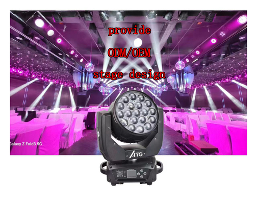 Soluciones de iluminación de discotecas LitePro DLX Diseño 19X15W RGBW Luces de cabeza móviles