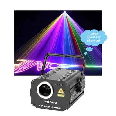 Animación RGB Luces de haz láser 1800mw 1.8w DMX512 Control para el escenario de la boda