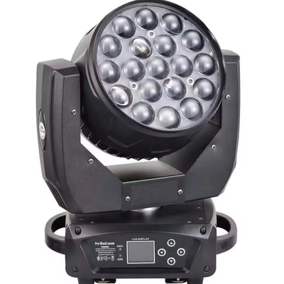 Apoyo de oscurecimiento Sí 19pcs Big Bee Eyes LED Moving Head Beam Light para equipos de DJ