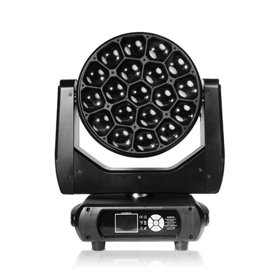 RGBW LED Moving Head Lights Bar DJ muestra lámpara DMX 3d tubo vertical con foco para el club Dmx 512 Luz de escenario 90 800w 19x 40W 4in1